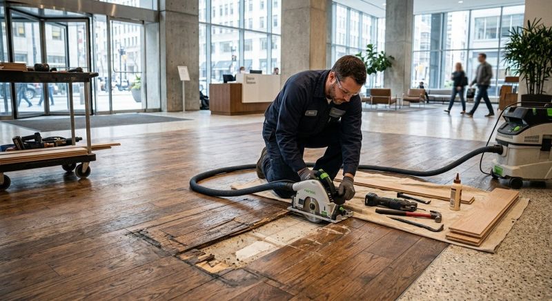 Our team working on Flooring Service projects in Point Pleasant Beach, NJ